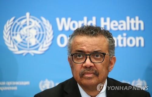 테워드로스 아드하놈 거브러여수스 WHO사무총〈사진=연합뉴스〉<br>
