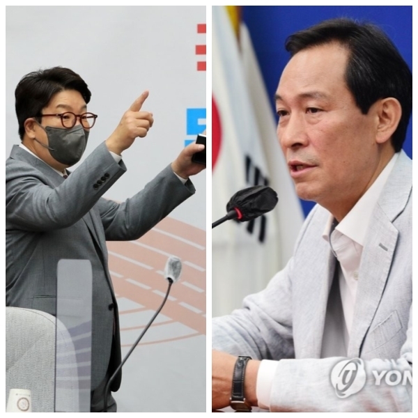 국민의 힘 권성동원내대표(좌), 더불어민주당 우상호 비상대책위원장(우) 【사진=연합뉴스 자료】
