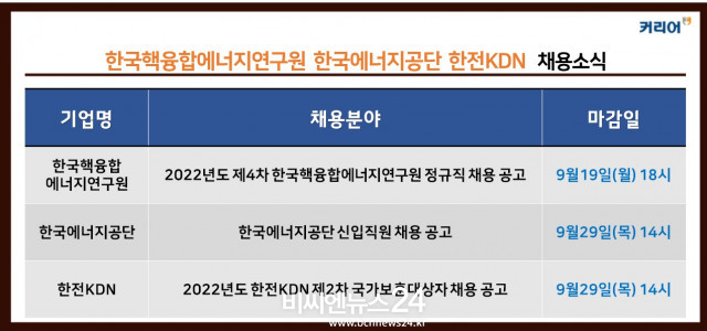 커리어가 발표한 채용 공고