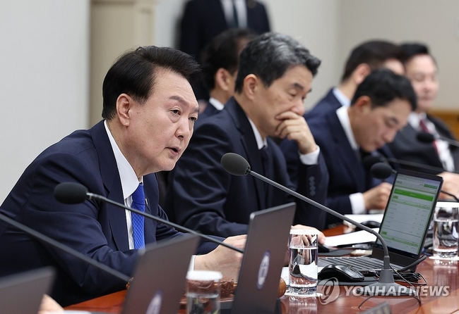 윤석열 대통령이 28일 서울 용산 대통령실 청사에서 열린 국무회의에서 발언하고 있다. 2023.11.28 【사진=연합뉴스】